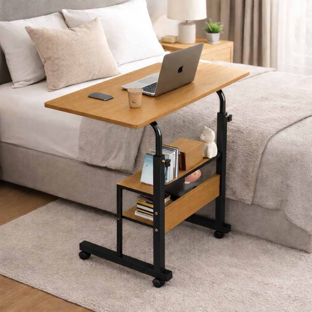 Double layer adjustable table (Wood)
